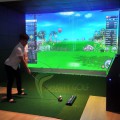 Lắp đặt phòng tập golf 3D trên tầng áp mái tòa lâu đài hiện đại