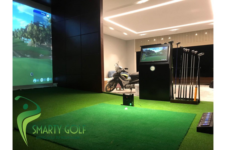 Review thiết kế thi công phòng golf 3D tại Smarty Golf