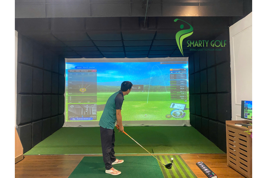 SMARTY GOLF BÀN GIAO PHÒNG GOLF 3D SANG TRỌNG TẠI TP.HCM