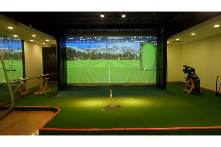 Phòng tập golf 3D-GC Quad- 165 Thái Hà- Cảm biến GC Quad- Phần mềm 80 sân- phần mềm phân tích Swing Catalyst- Cameras playback