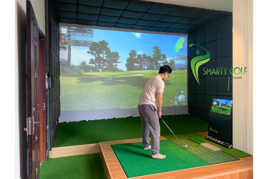 Chiêm ngưỡng phòng Golf indoor đẳng cấp của đại gia BĐS tại Đà Nẵng