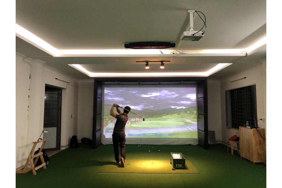 Phòng tập golf 3D- Eagle eye- Thái Bình,Cảm biến Eagle Eye, Phần mềm Feild Zone, Hơn 100 sân miễn phí