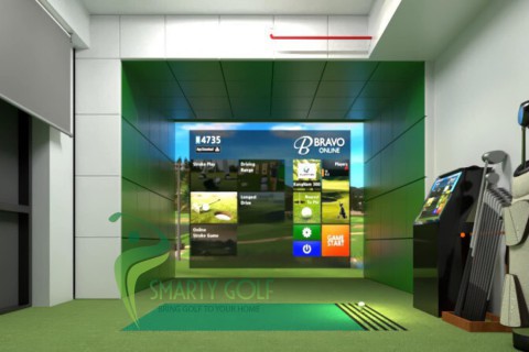 Phòng golf indoor sử dụng  BRAVO BV33 thế hệ mới  tại Lý Thường Kiệt