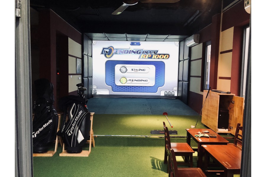 Phòng tập golf 3D- Eagle eye- OCHAN CAFE- HÀ NỘI,Cảm biến Eagle Eye, Phần mềm Feild Zone, Hơn 100 sân miễn phí
