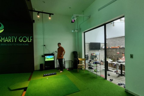 Đẳng cấp phòng golf indoor sử dụng cảm biến BRAVO BV33 thế hệ mới