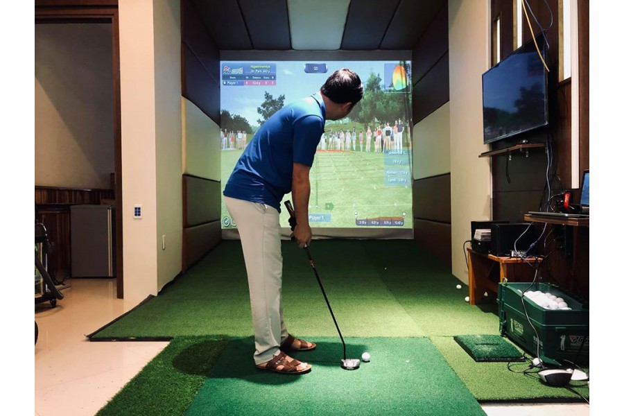Phòng tập golf 3D- Eagle eye- TP SƠN LA 1,Cảm biến Eagle Eye, Phần mềm Feild Zone, Hơn 100 sân miễn phí