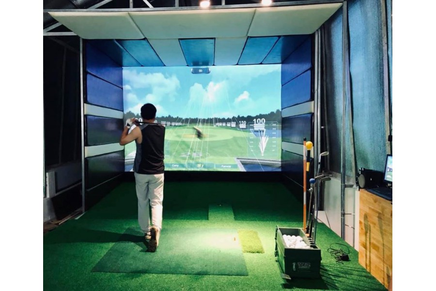 Phòng tập golf 3D- Eagle eye- TP SƠN LA 2,Cảm biến Eagle Eye, Phần mềm Feild Zone, Hơn 100 sân miễn phí