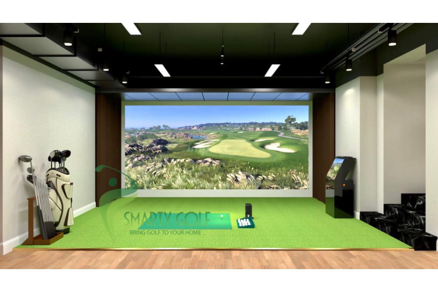 Phòng golf 3D cảm biến SKYTRAK USA tại Vinhomes Long Biên Riverside