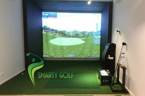Bên trong phòng golf 3D cảm biến Eagle eye tại Chung cư Watermark