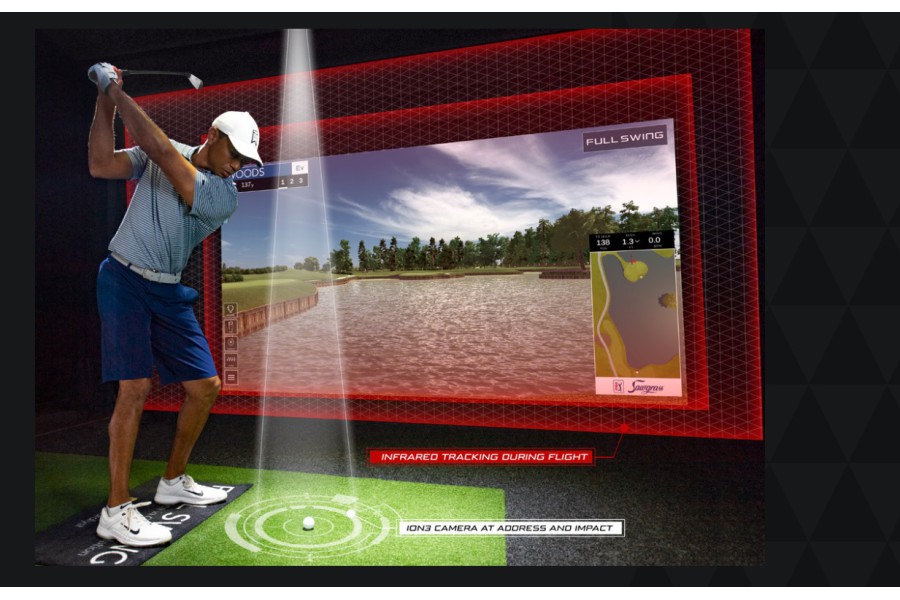 Elevate Your Indoor Golf Setup with a Curved Screen Enclosure