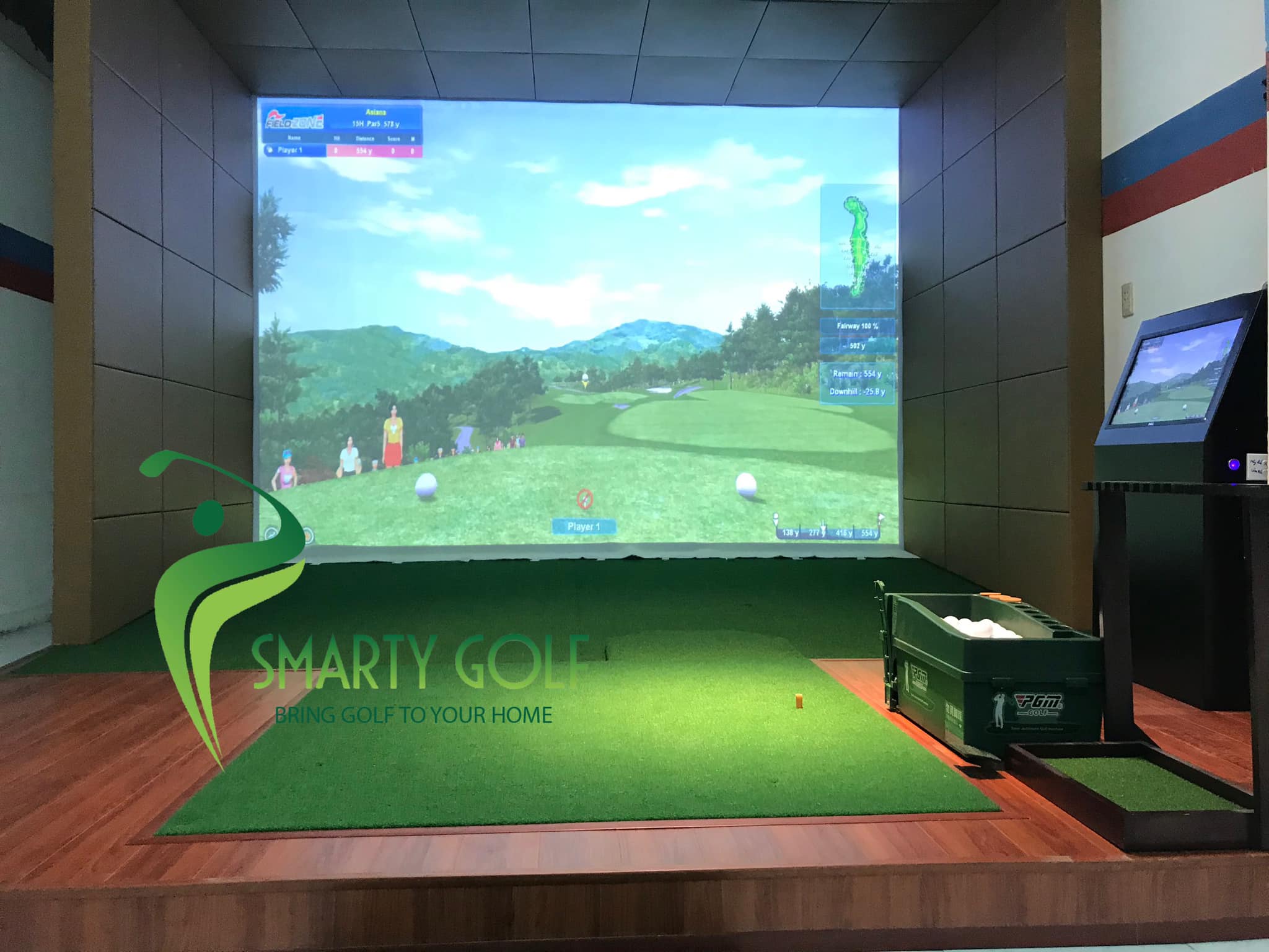  thi công phòng golf 3D ở Bình Định