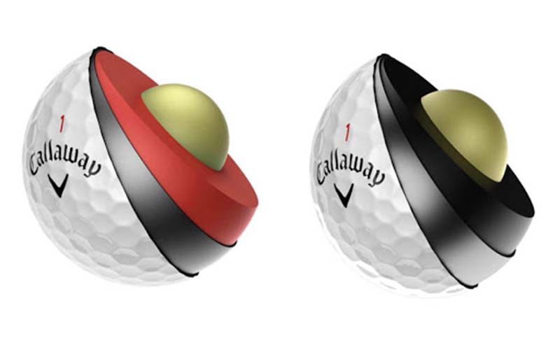 Bóng golf có 2 bộ phận chính là lõi và vỏ