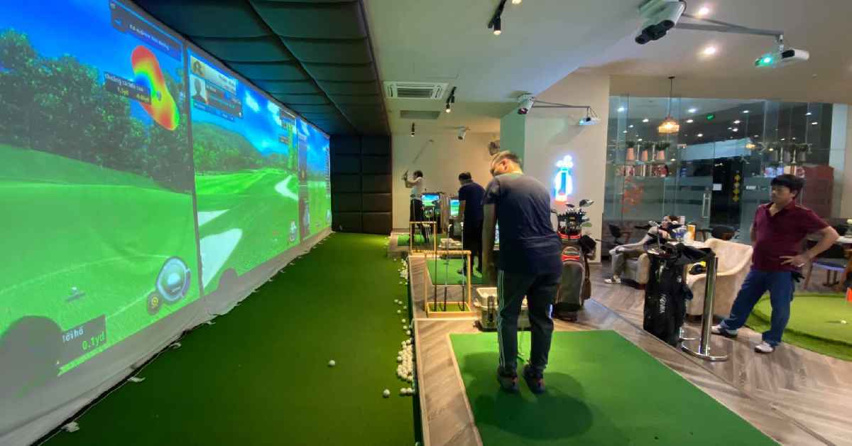 Phòng tập golf 3D trong nhà rộng bao nhiêu và gồm những gì